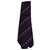 Chanel Corbatas Negro Dorado Púrpura Seda  ref.243713