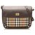 Burberry Brown House Check Canvas Crossbody Bag Multiple colors Leather Cloth Pony-style calfskin Cloth  ref.243762
