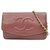 Chanel shoulder bag Red Leather  ref.243825