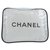 Clutch Chanel Bianco Plastica  ref.243877