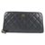 Billetera de Chanel Negro Cuero  ref.243905