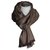 GUCCI Luxus unisex scarf ESCHARPE Brown Silk Wool  ref.244228