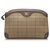 Burberry Brown Canvas Clutch Bag Beige Leather Cloth Pony-style calfskin Cloth  ref.244384