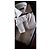 CANALI SHIRT WHITE STRIPED PATTERN / NEU MIT BOX UND ETIKETTEN Weiß Hellblau - Ansicht 8