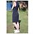 Abito Tommy Hilfiger Blu Navy in Viscosa - vista 3