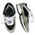 Chanel Vintage Runner Trainers Black Silvery White Grey Suede Leather  ref.244716