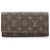 Louis Vuitton Brown Monogram Porto Long Wallet Cloth  ref.244887