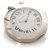 Cartier Silver Pasha Travel Clock Silvery White Steel Metal  ref.244906
