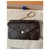 Porta-cartões revestido com monograma Louis Vuitton NOVO Marrom Lona  ref.245037