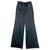 Chanel Pantalón de noche de crepé de lana satinada Negro  ref.245061