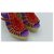 Sandali Espadrillas con Zeppa Hermès Camoscio Viola e Rosso Multicolore - vista 4