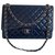 Timeless Chanel Azul Couro  ref.245124