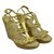 Chanel sandali D'oro Pelli esotiche  ref.245133