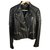 Gucci giacca di pelle Nero Agnello Pelle  ref.245280