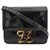 Fendi, Kaligraphy shoulder bag in patent leather Black  ref.245482