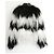 Valentino Black/White Stripe Mongolian Goat Fur & Leather Coat - view 4