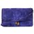 Hermès vintage 1990's handbag Purple Deerskin  ref.245498