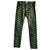 Versace For H&M Pants Black Green Dark green Cotton Elastane  ref.245509