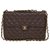 Superb Chanel Timeless jumbo handbag in brown caviar leather, garniture en métal doré  ref.245535