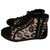 Louis Vuitton sneakers Cuir Noir  ref.245536
