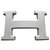 Fivela de cinto Hermès 5382 em aço PVD prata mate 32MILÍMETROS  ref.245748