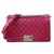 Chanel Classic Flap Boy Perforado Medio Cuero Rojo Roja  ref.245751