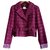 Cambon Blazer en tweed fuchsia Chanel Coton Fuschia  ref.246124