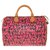 Rare Louis Vuitton Speedy handbag 30 limited edition "Graffiti" by Stephen Sprouse Brown Pink Leather Cloth  ref.246217