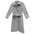 manteau femme Burberry vintage t 36 Laine Gris  ref.246244
