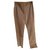 Dkny Pants, leggings Brown Leather  ref.246470