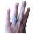 Chanel ring Argento Metallo  ref.246487