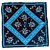 Foulard ERDEM x H&M en soie à fleurs Foulard Blanc Bleu Bleu clair  ref.246554