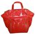Downtown Yves Saint Laurent Handtaschen Rot Lackleder  ref.246586