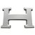 Fivela de cinto Hermès 5382 em aço PVD mate 32MILÍMETROS Prata  ref.246640