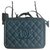 Chanel VANITY CASE Green Leather  ref.246658