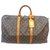 Louis Vuitton keepall 50 Monogramm Braun Leder  ref.246691