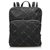 Chanel Black Old Travel Line Nylon Backpack White Cloth  ref.246904