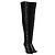 Balmain Campbell lace-up leather-trimmed stretch-suede thigh boots
