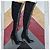 Balmain Campbell lace-up leather-trimmed stretch-suede thigh boots - view 5