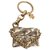 Chanel Encantos de saco Dourado Metal  ref.247106