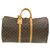 Louis Vuitton Keepall 55 Brown Cloth  ref.247186