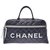 Bolsa de viaje Chanel Negro Cuero  ref.247347