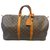 Louis Vuitton keepall 50 Monogram Brown Leather  ref.247353