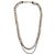 Chanel Collares largos Plata Metal  ref.247393