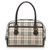 Burberry Brown House Check Nylon Handbag Multiple colors Beige Leather Pony-style calfskin Cloth  ref.247461