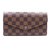 Louis Vuitton Damier Ebene Neo Sarah Long Wallet Brown Leather  ref.247607