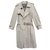 men's Burberry vintage t trench coat 50 with removable wool lining Beige Cotton Polyester  ref.247702