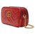 Gucci Mini GG Marmont shoulder bag Red Leather  ref.247809