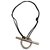 Hermès Skipper lange Halskette Schwarz Geld  ref.248098