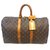 Louis Vuitton keepall 45 Monogram Brown Leather  ref.248118
